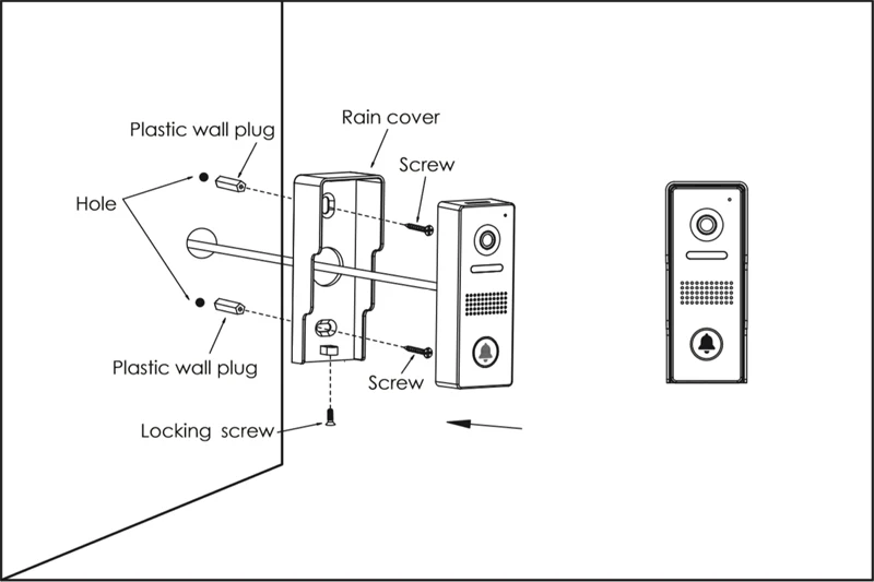 villa wired intercom access system kits (1)