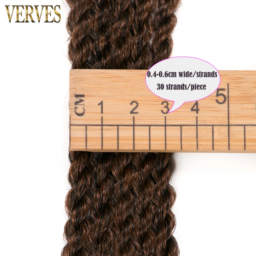 Verves Ombre вязанная косами 6 упак., kanekalon 30strands/pack 18 '', малый Сенегальский крутить волосы Синтетические плетение наращивание волос