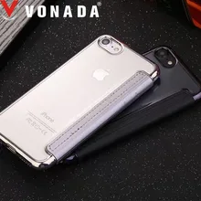VONADA Luxury Slim book Leather +TPU wallet Flip Cover Skin Case for iPhone 7 and 7 plus