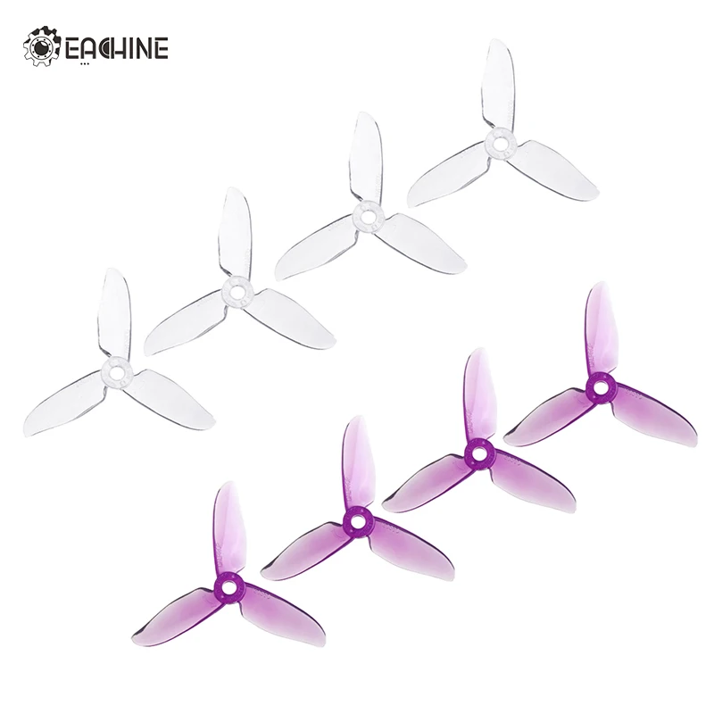 

Eachine X140HV 4 Pairs FPV Racing Drone Spare Part T3056C 3x5.6x3 3-blade Propeller CW CCW Purple Transparent Kits