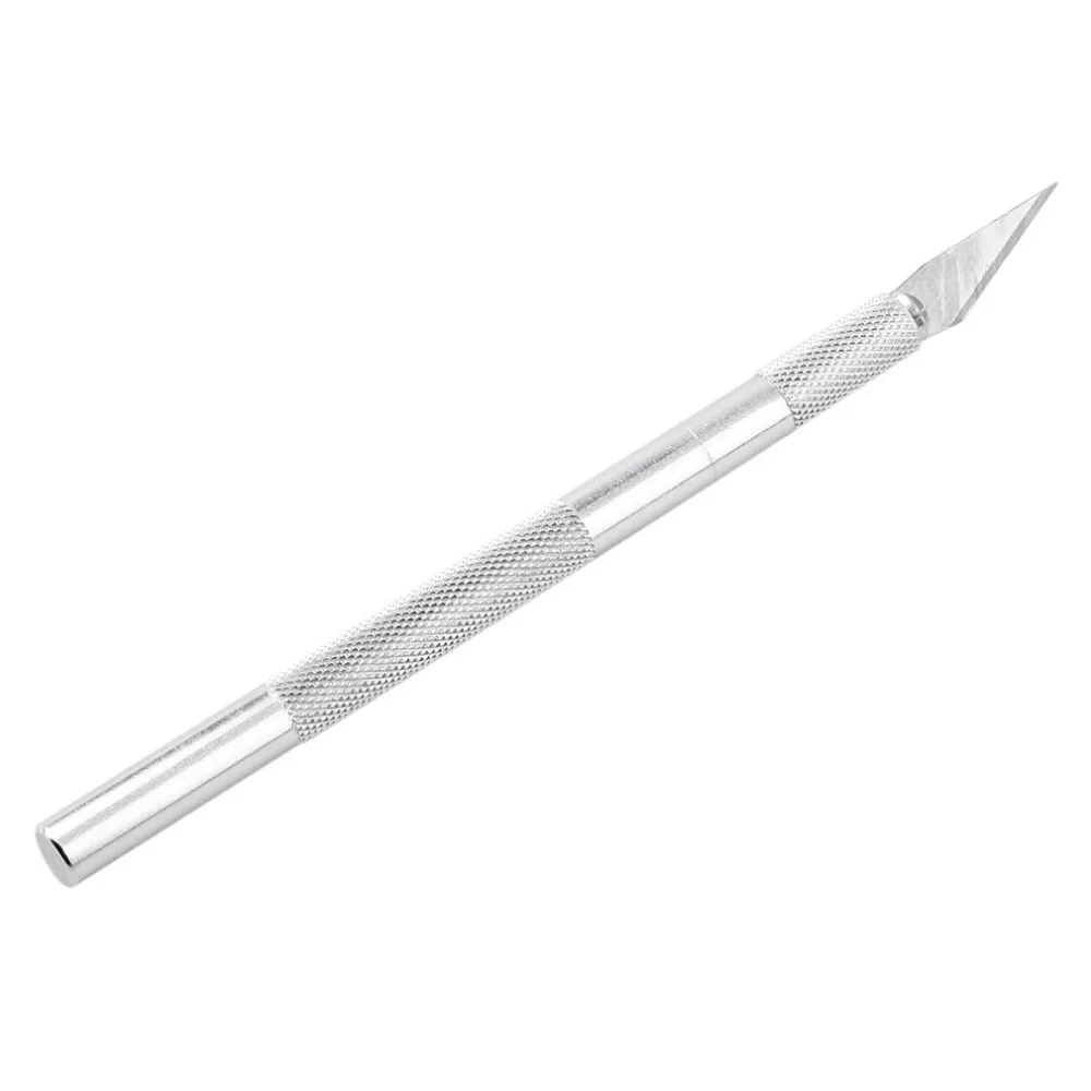 5 лезвий скальпель резак металлическая ручка ремесло нож гравировка металлический инструмент высокое качество