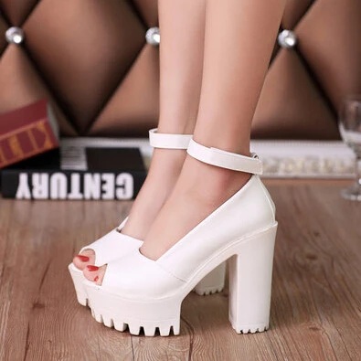 

2015 women's summer shoes gauze open toe sandals platform shoes female thick heel platform high heels female sandals