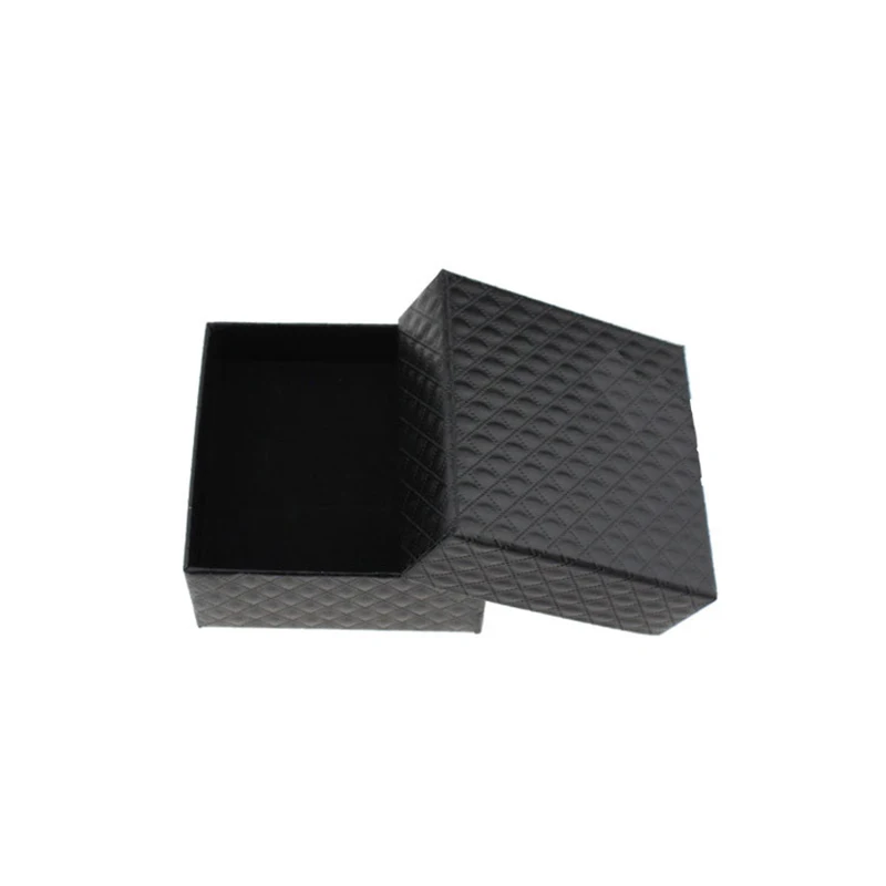 Черная квадратная коробка для ювелирных изделий высокого класса кольцо серьги упаковочная коробка ожерелье ножной браслет