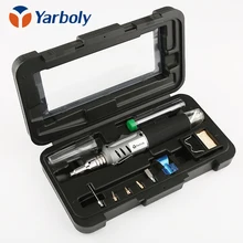 HS-1115K паяльник Профессиональный 10 в 1 паяльник набор бутановый Газовый паяльник Набор 26 мл сварочный фонарь набор инструментов