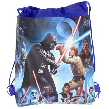 

1PCS Happy Birthday Decorate Boys Kids Favors Star Wars Theme Mochila Baby Shower Party Non-woven Fabrics Drawstring Gifts Bags