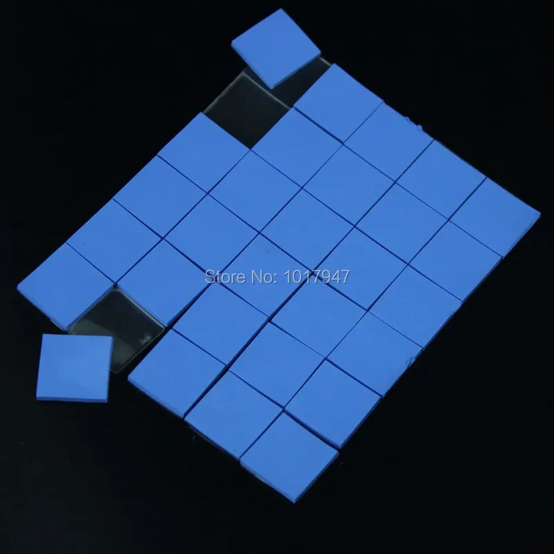 36 шт. в партии синий 15 мм 15x15x1 GPU SMD DIP IC чип Xbox PS PC чипсет Силиконовый Проводящий