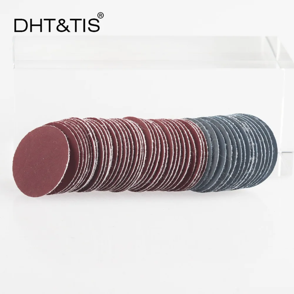 DHT& TIS 1 дюйм(25 мм) 100 штук наждачная бумага крюк и петля абразивный шлифовальный диск для электроинструментов шлифовальный станок с зернистостью 40~ 7000