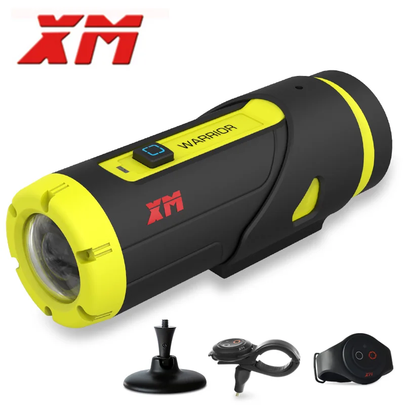 XM H 265 1080P HD Waterproof Sports Action Camera 16GB SD Card 3400Amh Battery Wifi Video