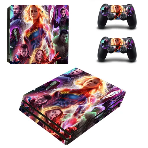 KYSP4P-0622 Мстители эндшпиль Капитан Америка PS4 про кожу Стикеры для sony Игровые приставки 4 Pro консоль и контроллер PS4 Pro Стикеры наклейка - Цвет: KYSP4P-0622