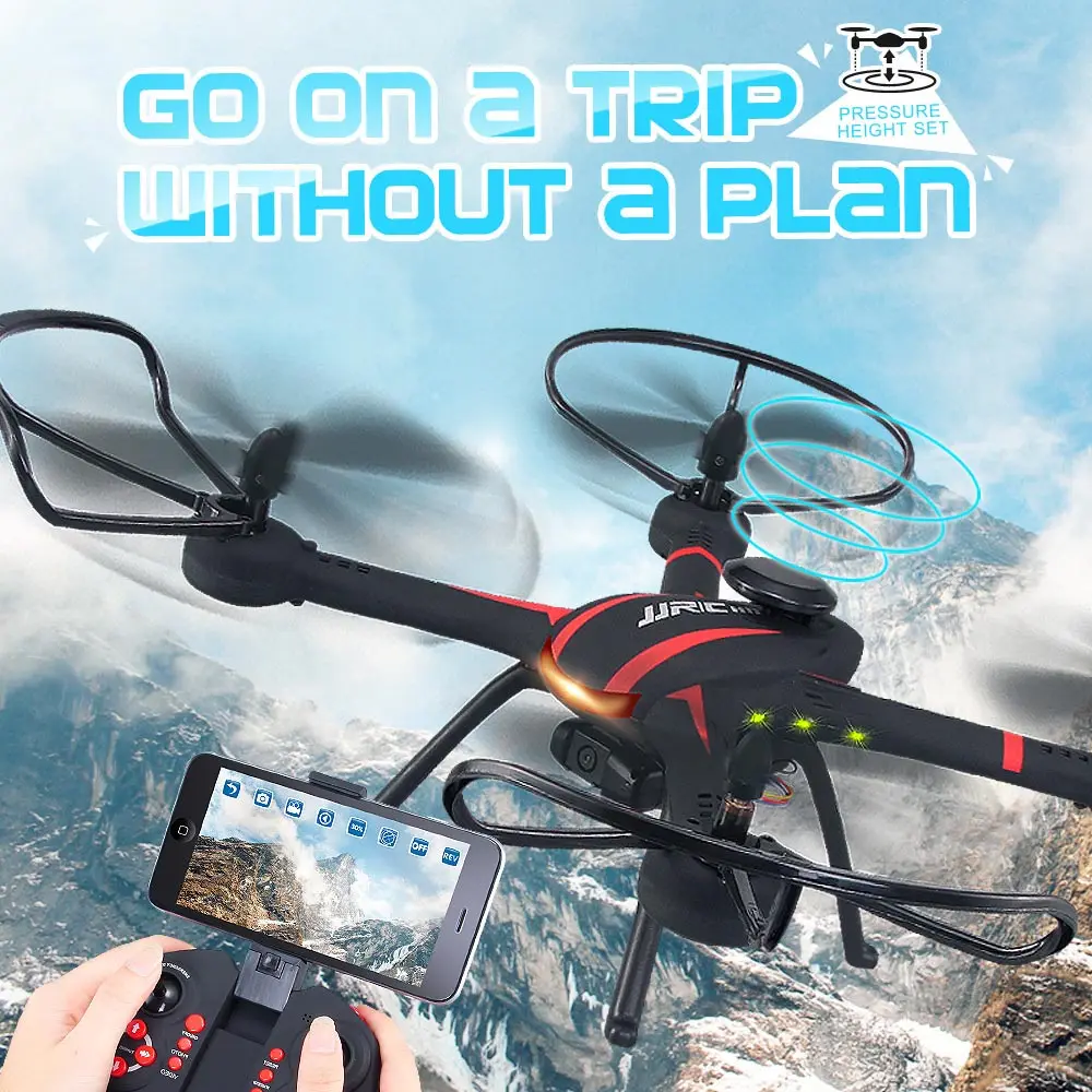 JJRC H11WH 2 4G 4CH 6 axis Gyro WiFi FPV Quadcopter RTF Aircraft RC Drones with