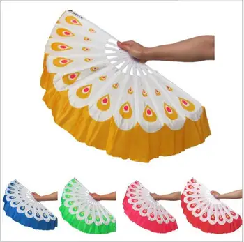 

20pcs / lot Newest Beautiful Peacock Fans Chinese belly dance fans Fancy Event & party supplies 5 colors