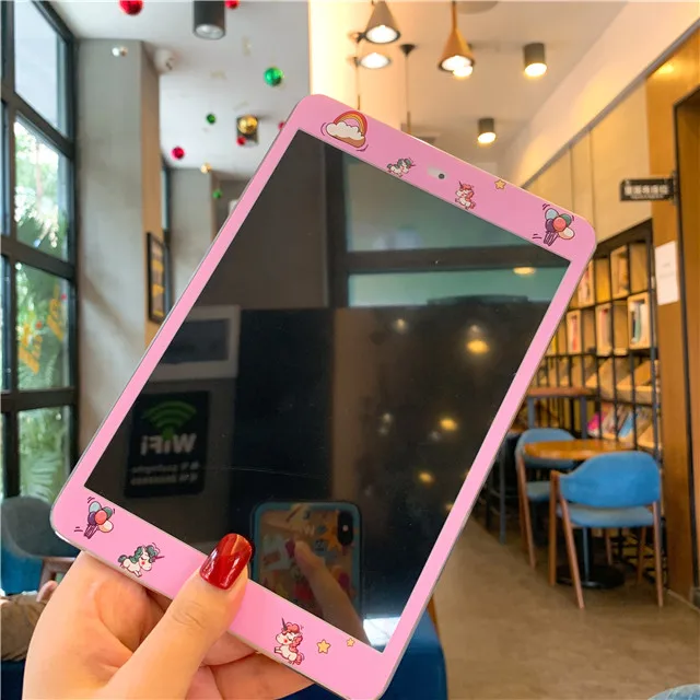 7,9 дюймов закаленное стекло для Apple Ipad Mini 1 2 3 протектор экрана 3D полное стекло пленка Единорог Розовая пантера узор