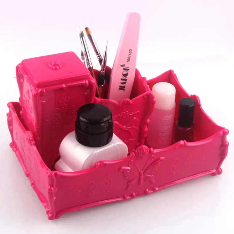 Buy Nail Art Desktop Storage Case PVC Box Scissors