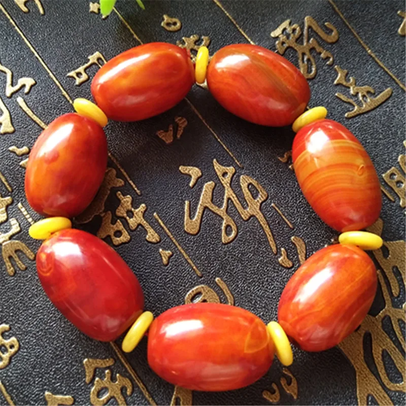 

Natural red Agate South Red Bracelet adjustable Elastic force bracelet