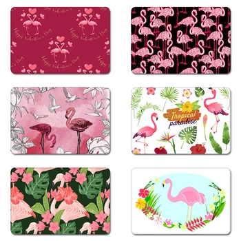 

Tropical Paradise Flamingos Cool Designs Nature Rubber Table Mouse Pad Laptop Computer Enclosure Mousepad Mat