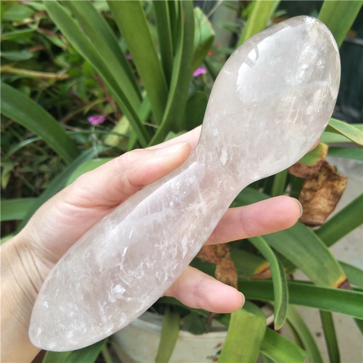 Огромный натуральный камень, массажная палочка богини, прозрачный кварцевый кристалл, большая целебная палочка yoni, очень безопасная в качестве подарка для жены и женщин
