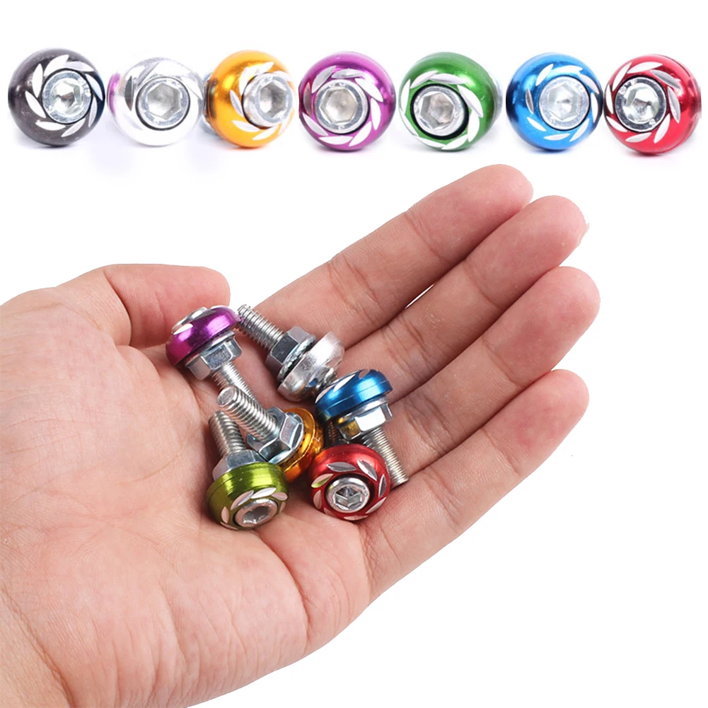 

1 x aluminium alloy 6mm License Plate Screw with bolt and nut for motorcycle and car