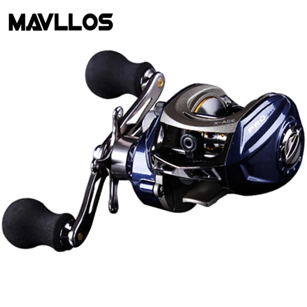 Mavllos 15BB соотношение 6 4: 1 Катушка Для baitcasing магнитный тормоз тяга мощность 8 кг