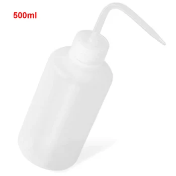 

250 / 500ml Durable Plastic Practical Portable White Watering Tools Diffuser Dispenser Curved Mouth Eco-friendly Squeeze Bottle