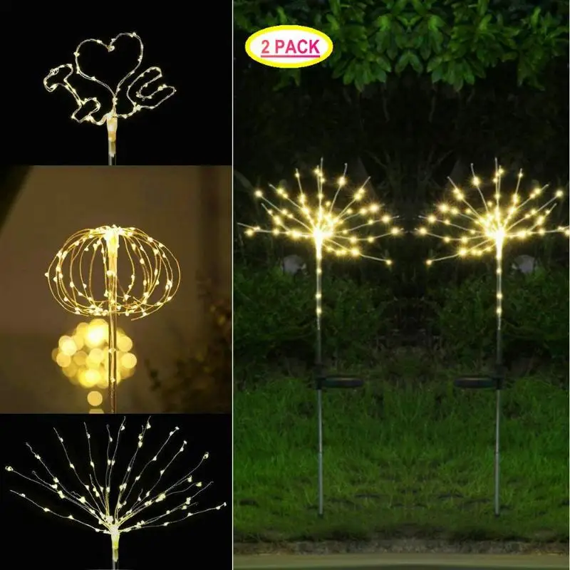 

90 LED 8 Modes String Light IP65 Outdoor Waterproof Underground Lamp Firework Courtyard Twinkle Lights Christmas Decoration