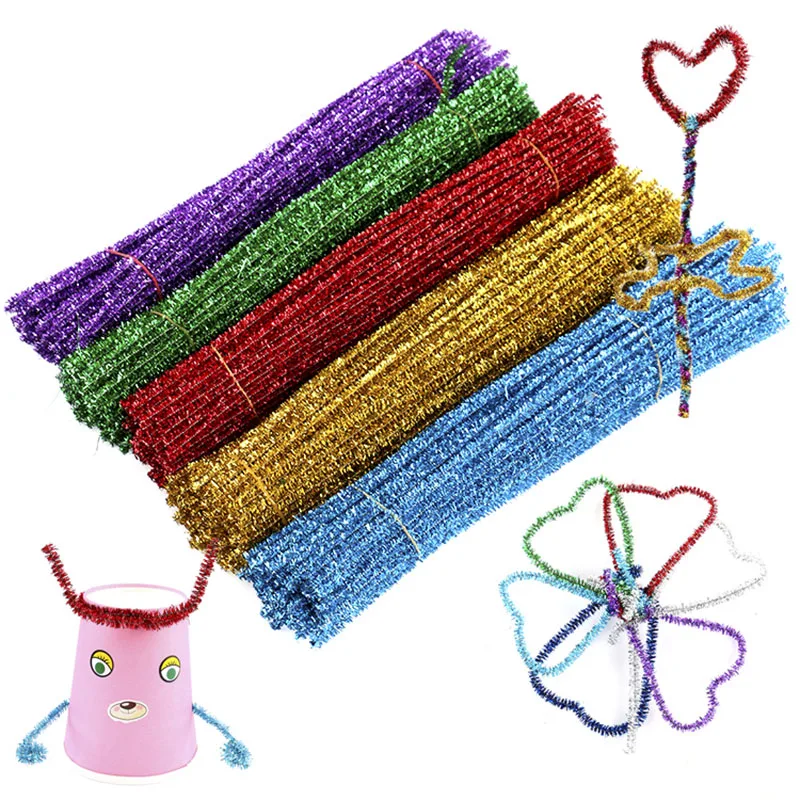 

Handmade DIY Art Crafts Materials Shilly Plush Sticks Craft Children's Education DIY Toys Multicolor Kids Creativity Handicraft