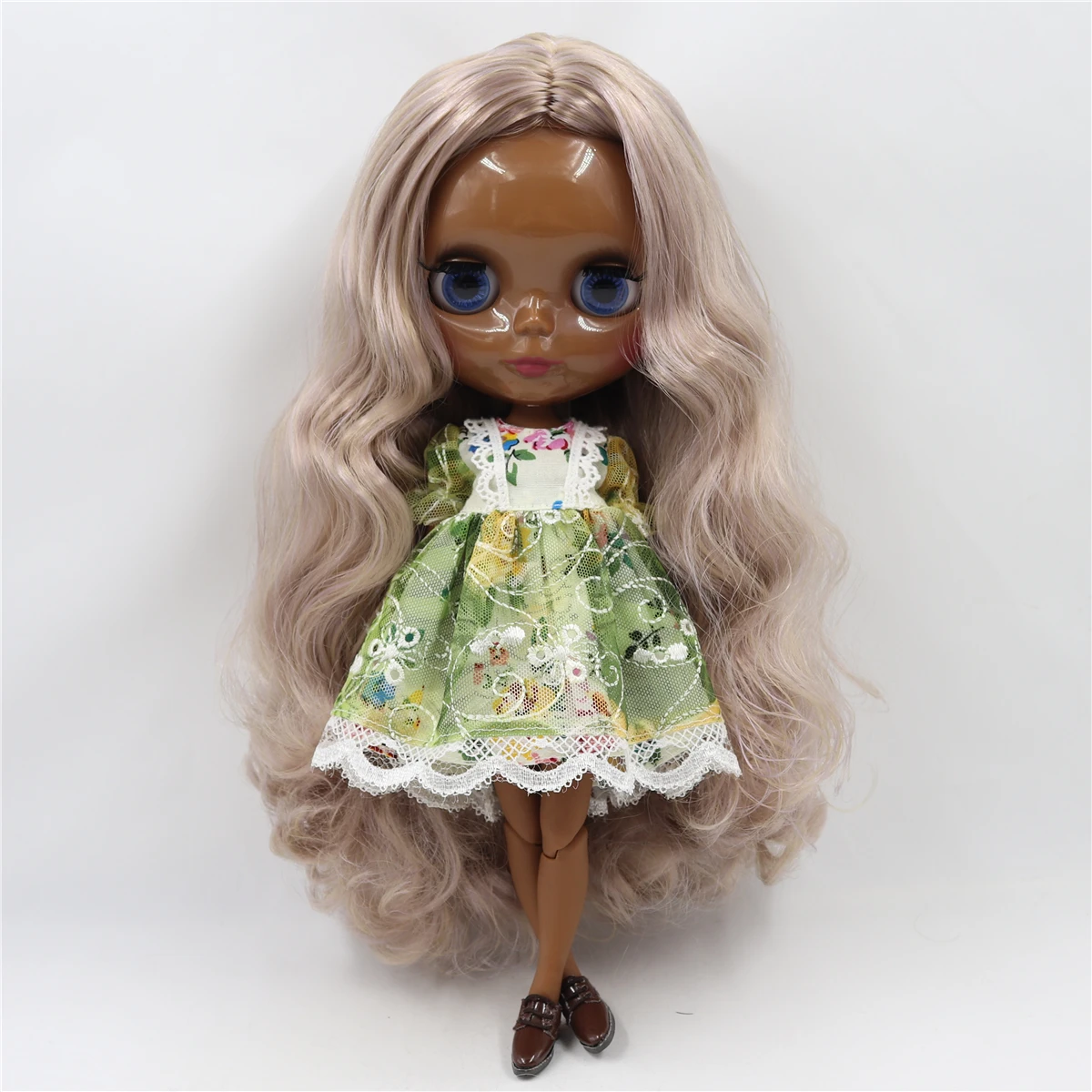 Ледяная фабрика blyth кукла 1/6 bjd супер черная кожа сустава тела смешивать розовые