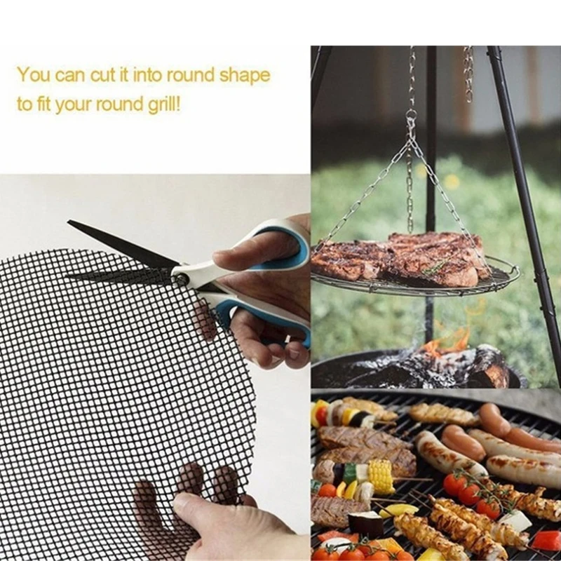 Practical BBQ Barbecue Grill Replacement Durable Mesh Net Mats For