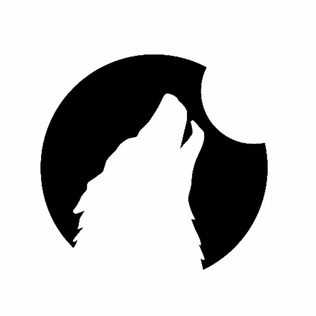 Yjzt 12cm 12cm Siluet Serigala Melolong Vinyl Seluruh Tubuh Stiker Mobil Dekorasi Hitam Perak C2 3144 Car Stickers Decoration Car Stickercar Decoration Aliexpress