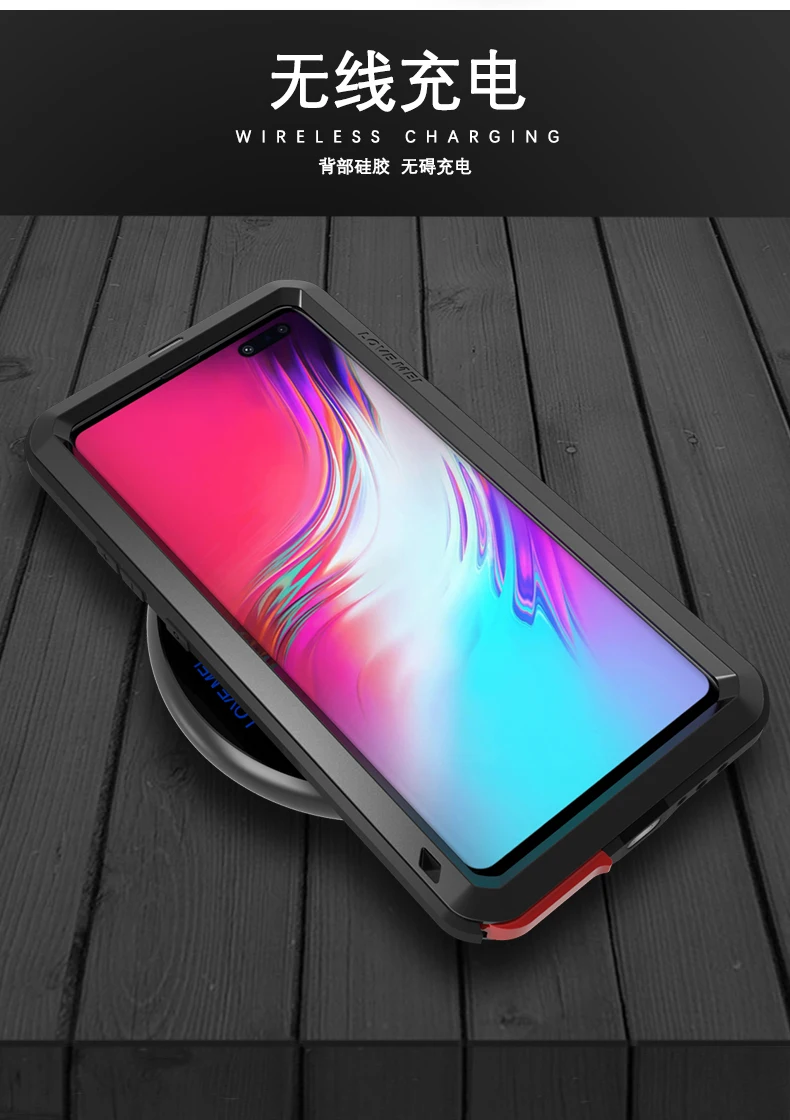LOVE MEI Водонепроницаемый чехол для телефона samsung Galaxy S10 5G противоударный металлический алюминиевый чехол S105G S10 Plus S10E 360 Полное покрытие