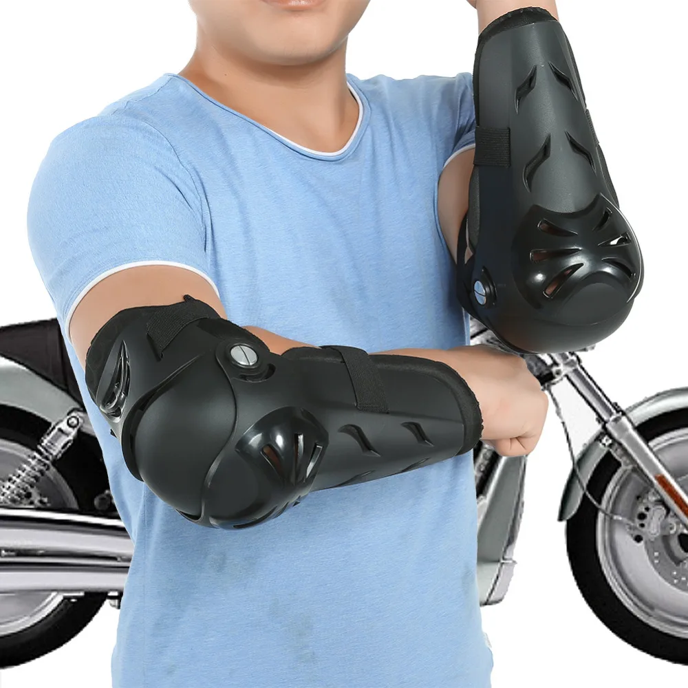 4 шт. мотоциклетные защитные велосипедные Налокотники и наколенники Защитное снаряжение охранники щитки для ног шестерни гоночная Скоба черный