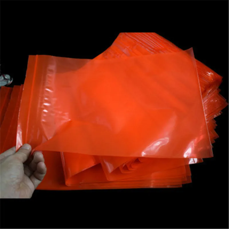 Утолщенный 12 проводов PE Ziplock мешок 100 шт./лот красный цвет молнии сумки самозапечатывающаяся пластиковая сумка для еды макияж Ziplock поли мешки