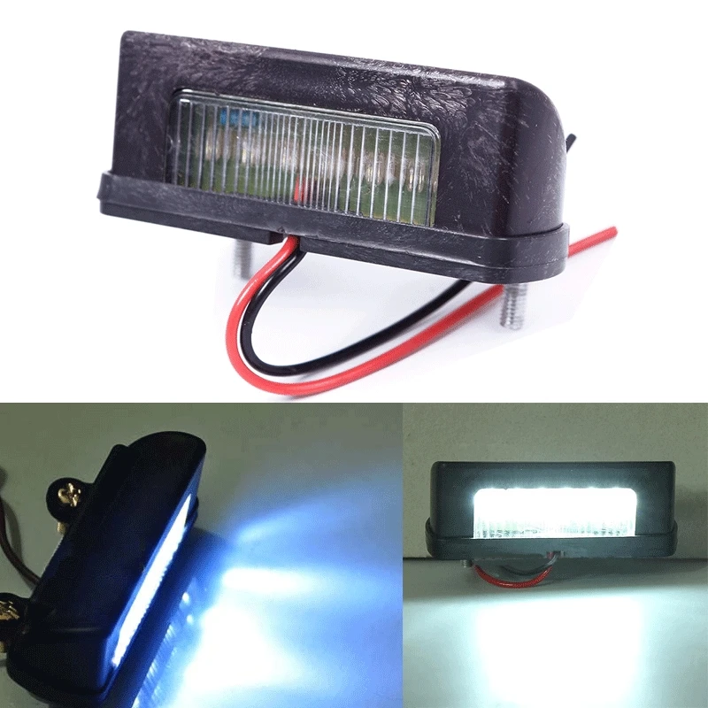 

Practical 12V LED Number Licence Plate Light Rear Tail Lamp Truck Trailer Lorry #63588