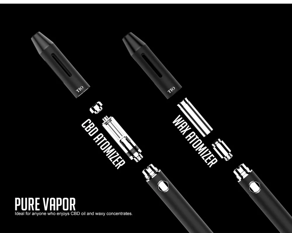 Hecig CBD & WAX Oills pen HEC TIO испаритель вейп комплект электронной сигареты два в одном