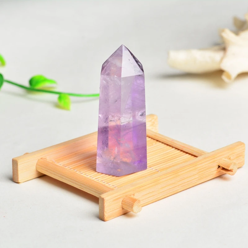 Природный Горный кварц с украшением в виде кристаллов Исцеление палочкой Природный камень