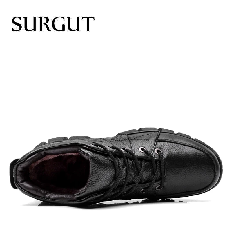 SURGUT/Мужская обувь; коллекция года; зимние плюшевые ботинки; удобные теплые уличные спортивные прогулочные ботинки; мужские спортивные кроссовки для взрослых