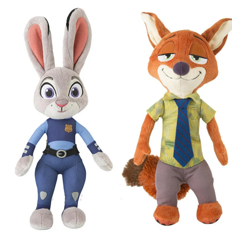 Mini 20cm Cartoon Plush Zoopotia Rabbit Judy Hopps and Fox Nick Wilde Stuffed animals Stuffed dolls