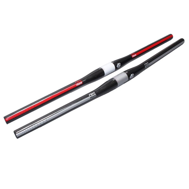 PuraRaza MTB Bicycle Handlebar 3K Full Carbon Fiber Flat Handlebar for Mountain Bike Cycling Racing Accessories (18)