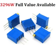 20 шт. 3296W-103 1 K, 2K 5K 10K 20K 50K 100K 200K 500K 1 м 2 10R 50R 100R 200R 500R 3296W регулируемый прецизионный потенциометр резистор
