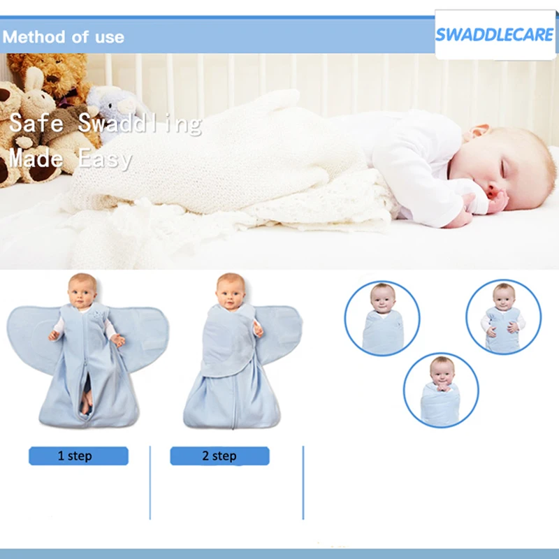 Модный спальный мешок для новорожденных, хлопок, спальный мешок с рисунком, пеленка для младенцев, пеленка для младенцев