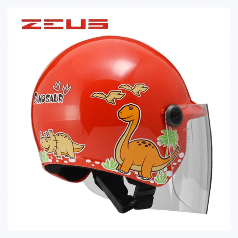 Новинка 2018 детский мотоциклетный шлем ZEUS ZS 201 розовый красный синий желтый