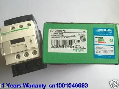 

DHL/EUB 5pcs NEW Original for Schneider LC1D25CC7C LC1-D25CC7C Contactor 15-18