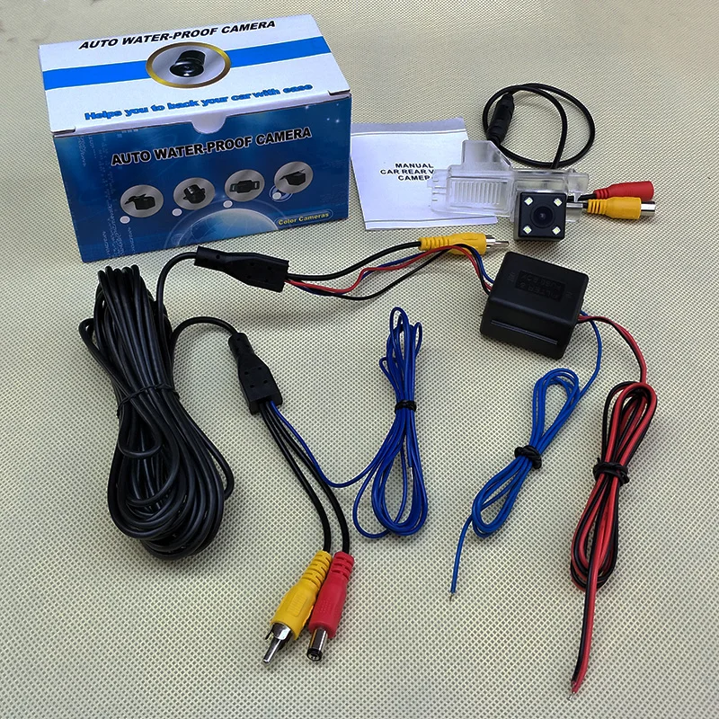 

For SsangYong Korando / Micro Korando 2010~2016 / RCA AUX Wire 4LED HD Wide Lens Angle CCD Night Vision Rear View Camera