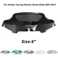 

Motorcycle 6" Windshield For Harley Davidson Street Glide electra Street Glide Touring FLHT FLHTC Windscreen Wind Deflectors