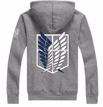 Novedan Attack On Titan Hoodies Sweatshirts Coat Japan Anime Halloween Party Eren Levi Cosplay Costume Legion Clothing -Zentai shop online