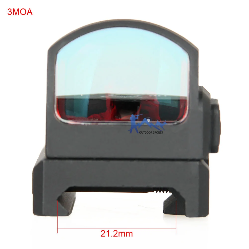 PPT Tactical 3 MOA Red dot sight 1X Увеличение Мини Red Dot прицел подходит на 20 мм рельс страйкбол для охотничьей оптики OS2-0117