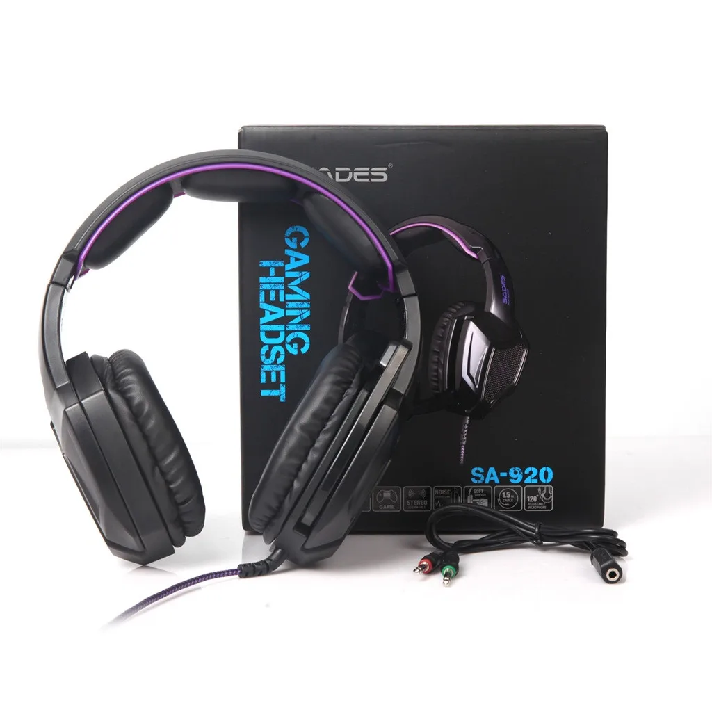 Headset MOCH Sades Sa920 Ps4 Gaming Headset Gamer Bass Headphones With Mic For Xbox One Switch Phone Game Headset Stereo Casque