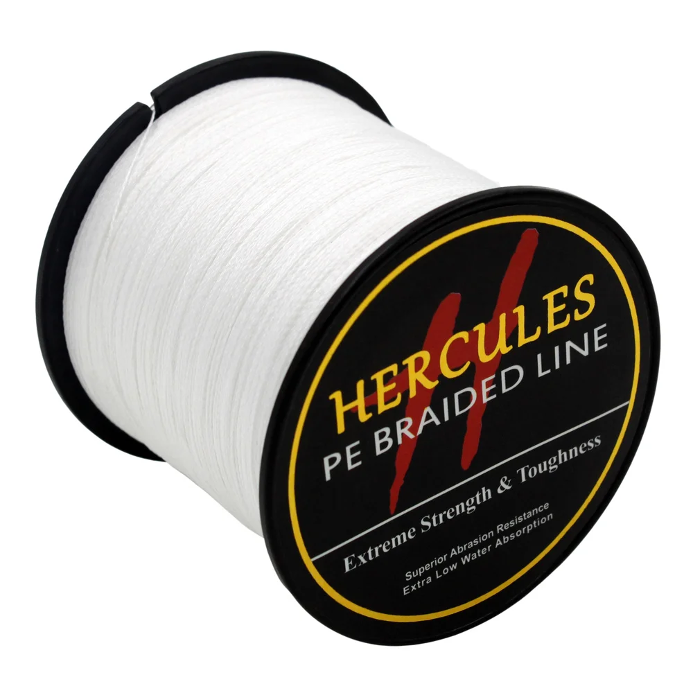Hercules PE плетеная рыболовная леска белая с мультифиламентом прочный 4 лески 100 м 300
