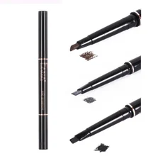 4 цвета, двойная ручка для бровей, водостойкая, стойкий карандаш для бровей, мягкий, гладкий, не цветущий макияж бровей