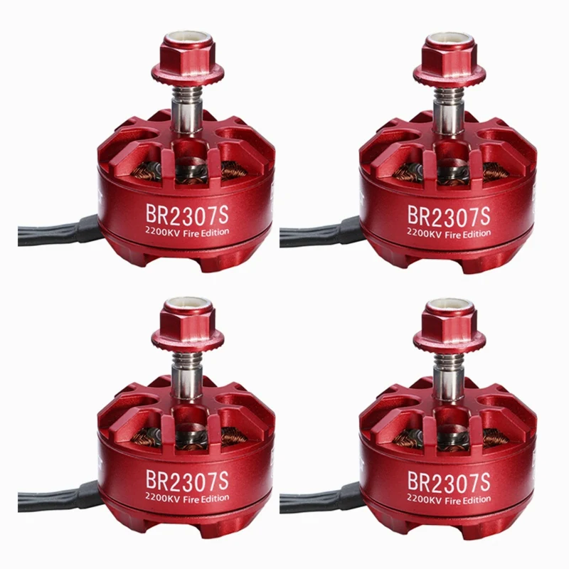 Racerstar 2307 BR2307S для Fire Green Edition 2200KV 2 S-5 S бесщеточный двигатель для X220 250 280 300 RC камера Дрон FPV гоночная часть