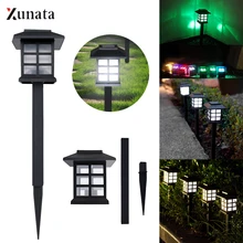 XUNATA светодиодный светильник на солнечной батарее, водонепроницаемый уличный садовый светильник, солнечный светильник для ландшафтной дорожки, двора, патио